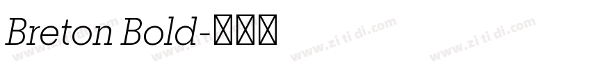 Breton Bold字体转换